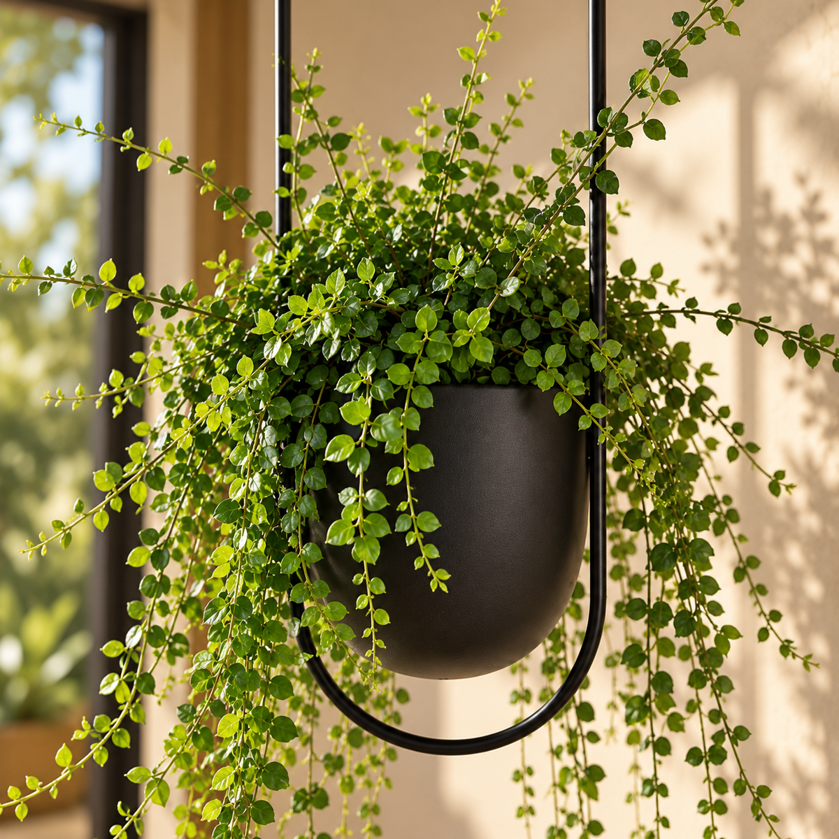 FloraFrame Hanging Planter | Modern Minimalist Iron Design