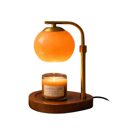 Sculpted Glass Candle Warmer Lamp