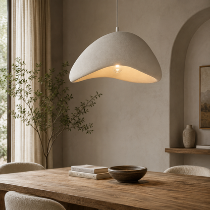 Modern Boho Wabi Sabi Resin Chandelier