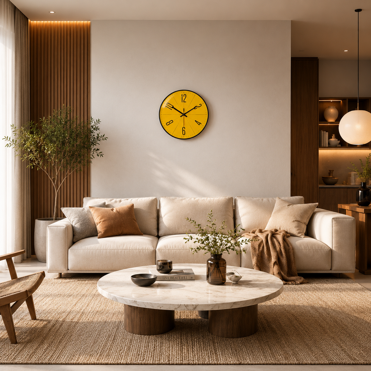 Modern Nordic Style Wall Clock by Lattea