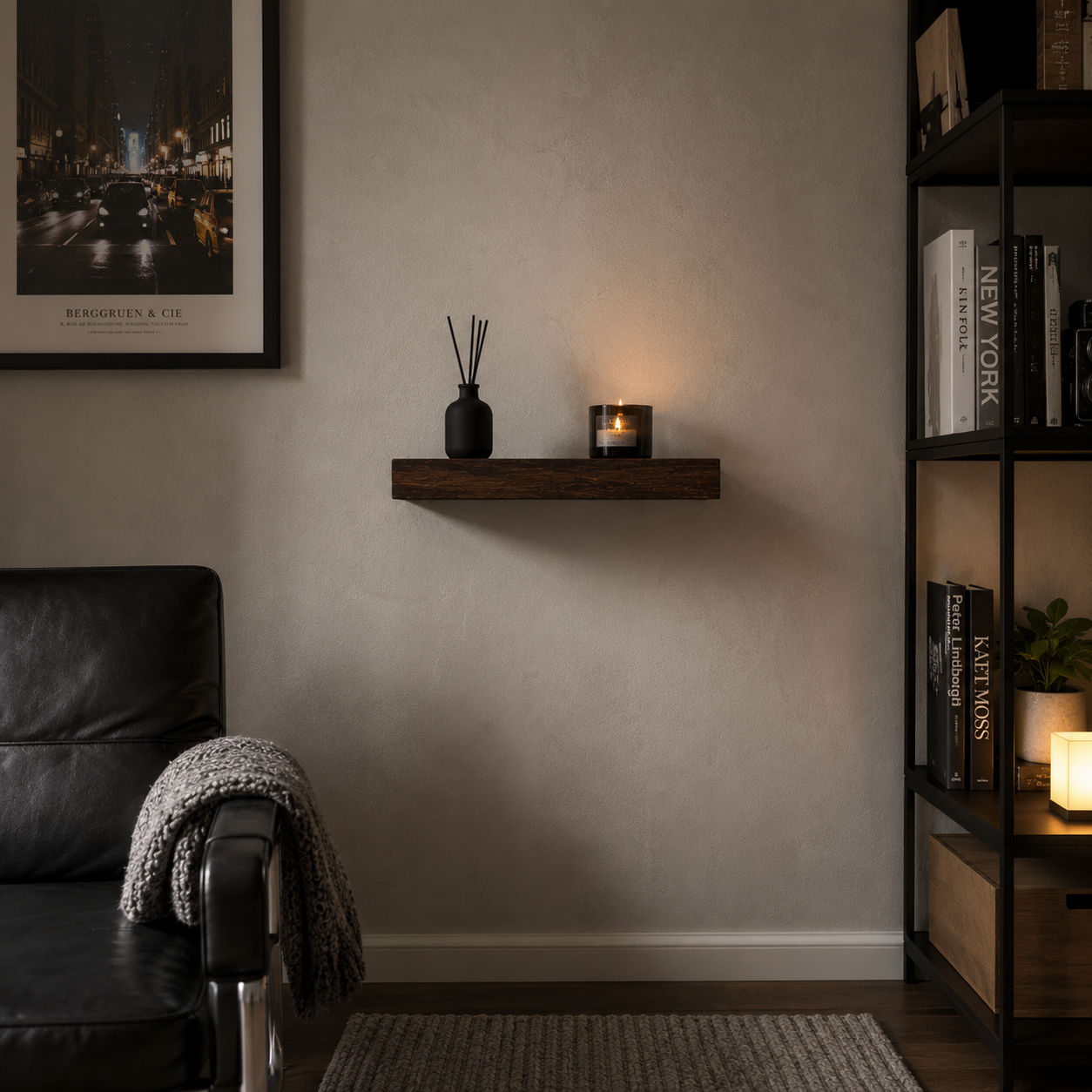 Walnut Floating Shelf
