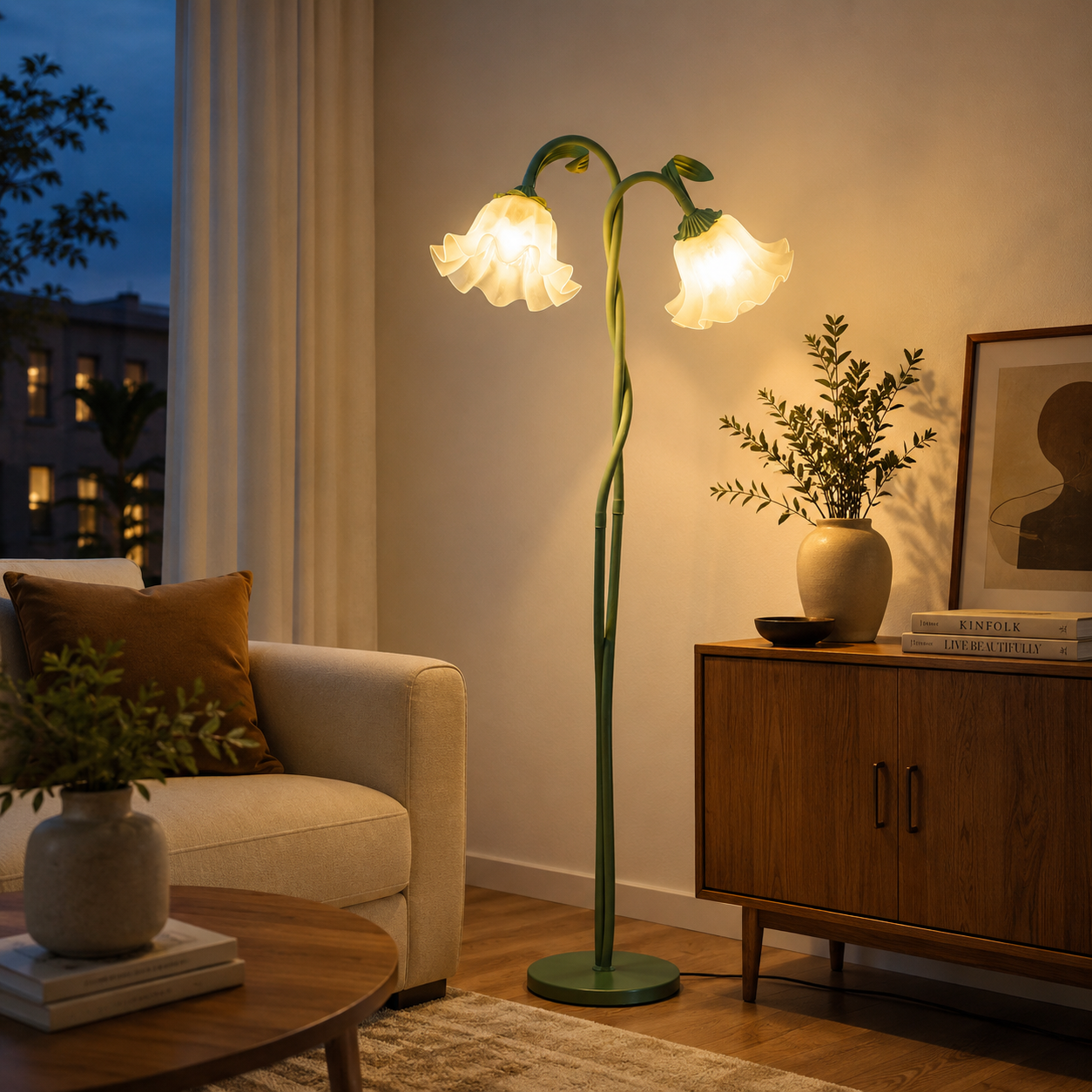 Calla Flowers Floor Lamp