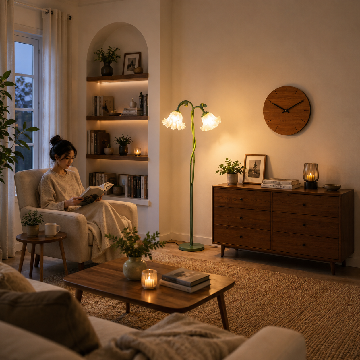 Calla Flowers Floor Lamp