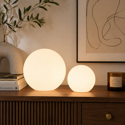 Cordless LED Moon Table Lamp