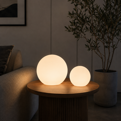 Cordless LED Moon Table Lamp