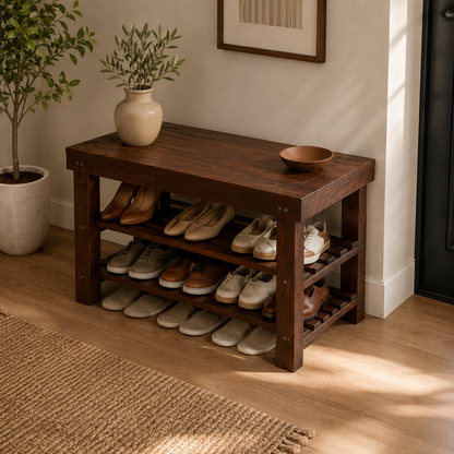 Open Panel Shoe Rack