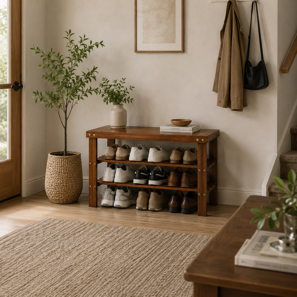 Open Panel Shoe Rack