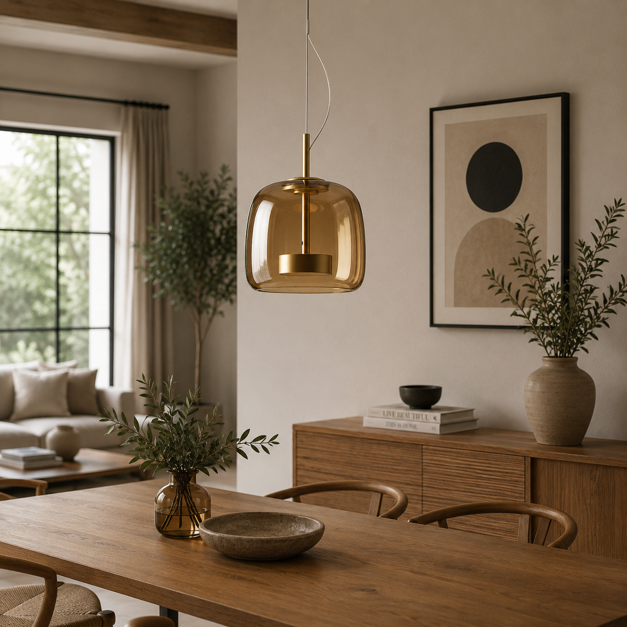 Astrid Modern Nordic Glass Pendant