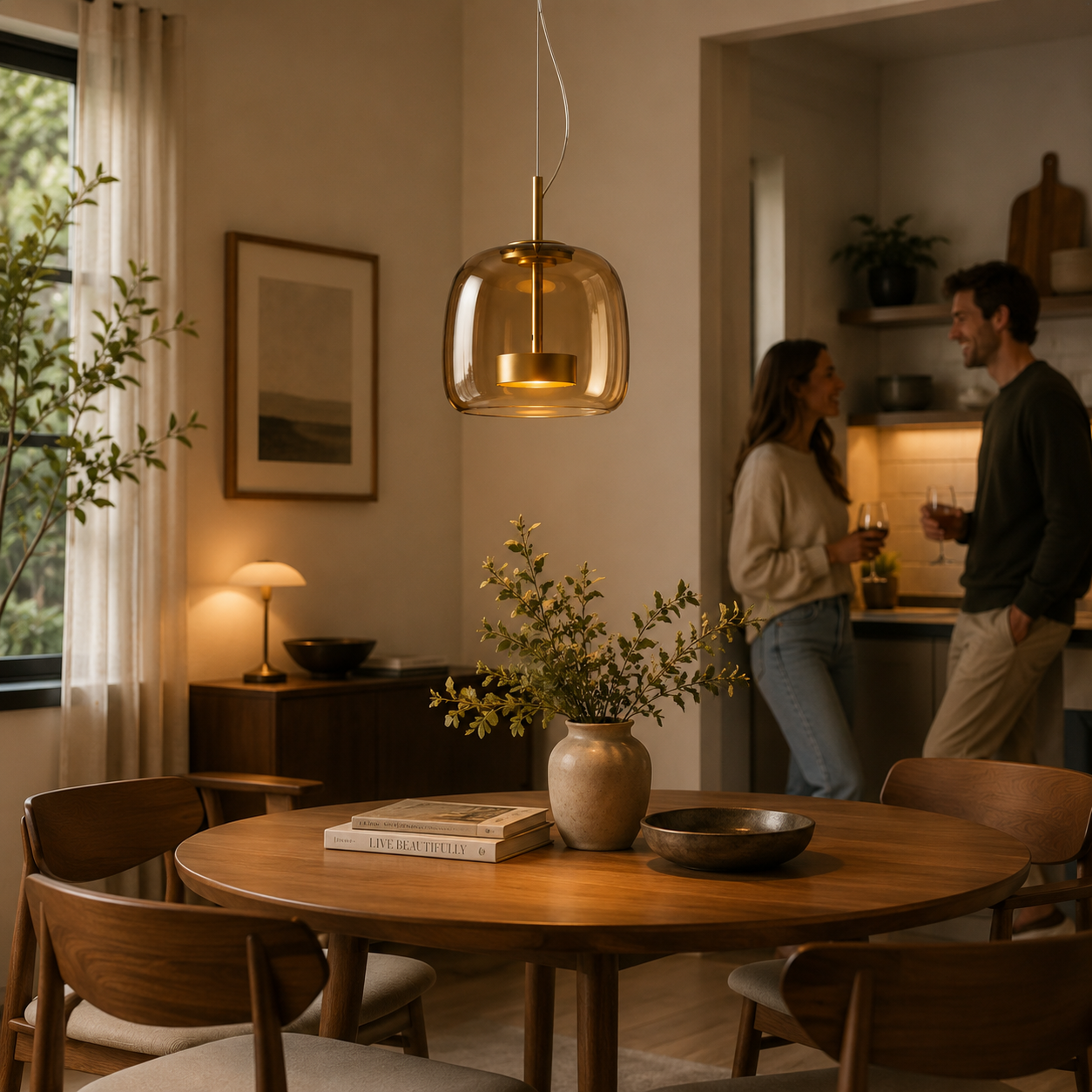 Astrid Modern Nordic Glass Pendant