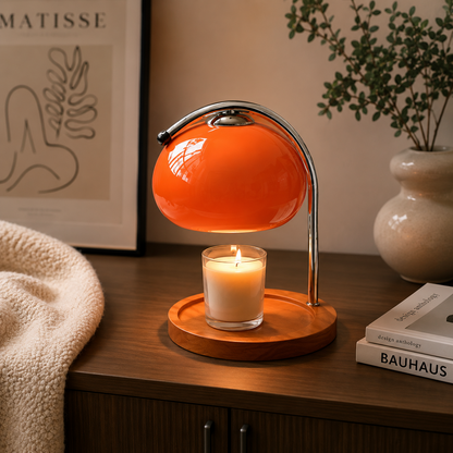 Retro Glass Dimmable Candle Warmer Lamp