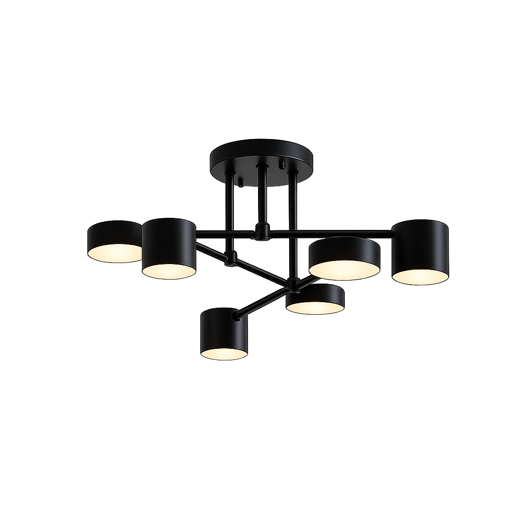 Ceiling Light with 6 Adjustable LED Heads