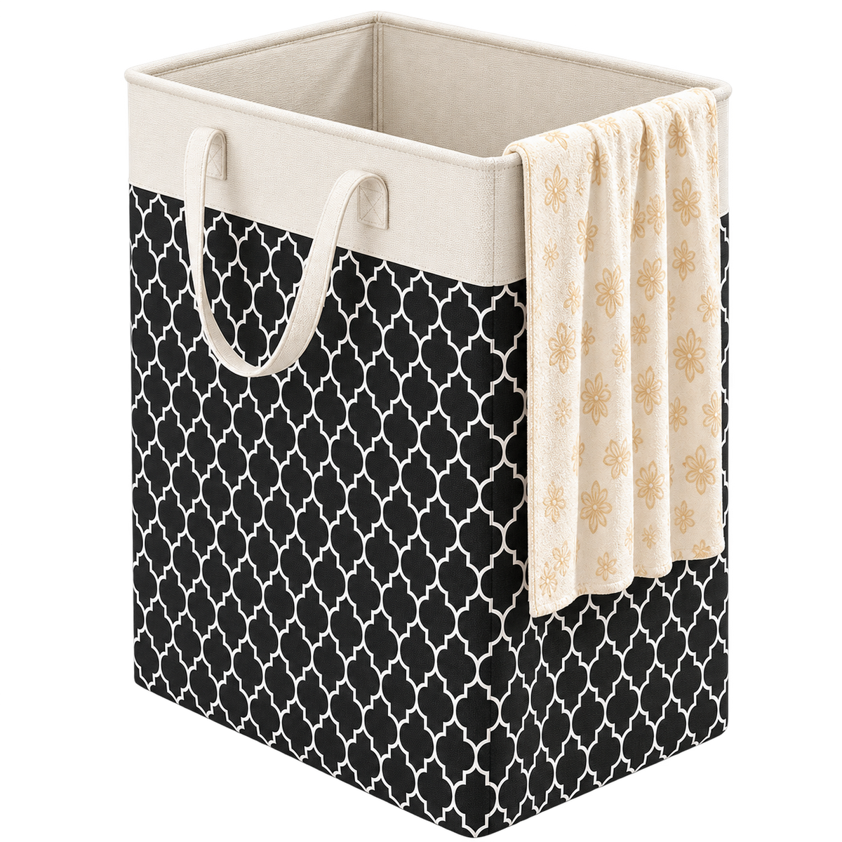 Lauva 75L Waterproof Laundry Basket | Foldable Fabric Clothes Hamper with Handles