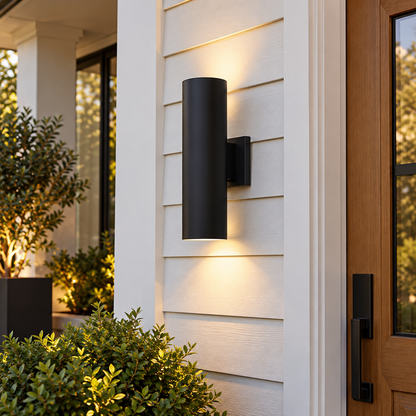 Dylan 2 Light Cylinder Outdoor Wall Light