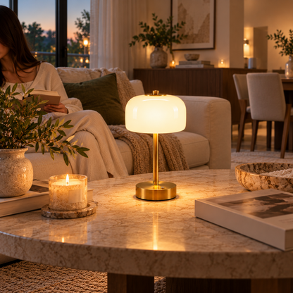 Vomii Cordless Mushroom Table Lamp