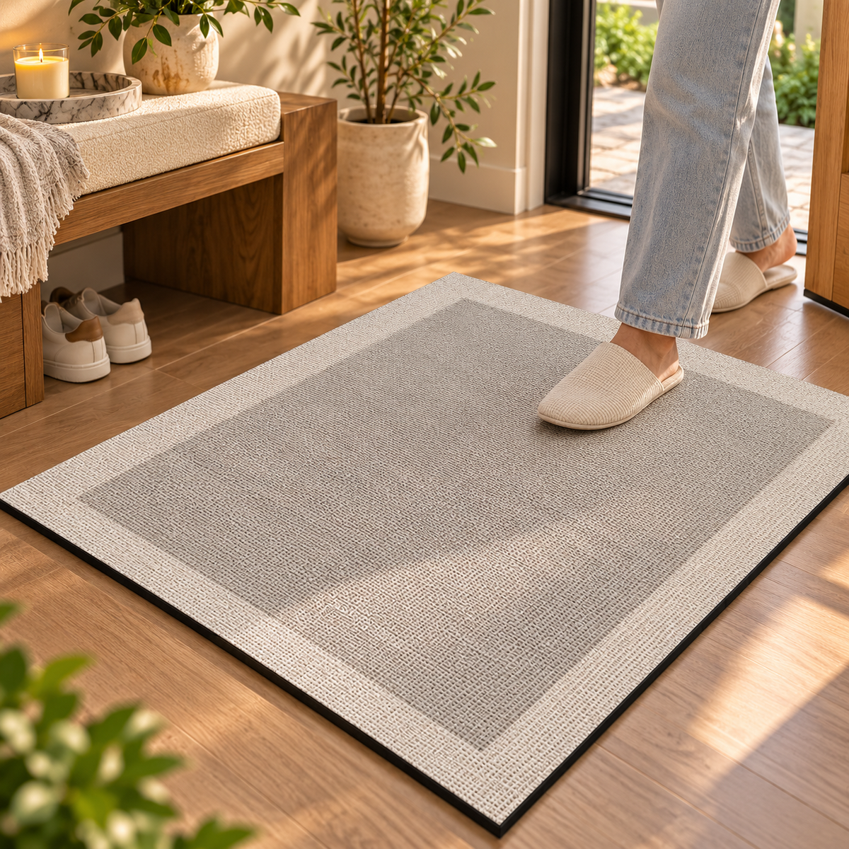 Super Absorbent Bath Mat | Quick-Dry Non-Slip Bathroom Floor Mat