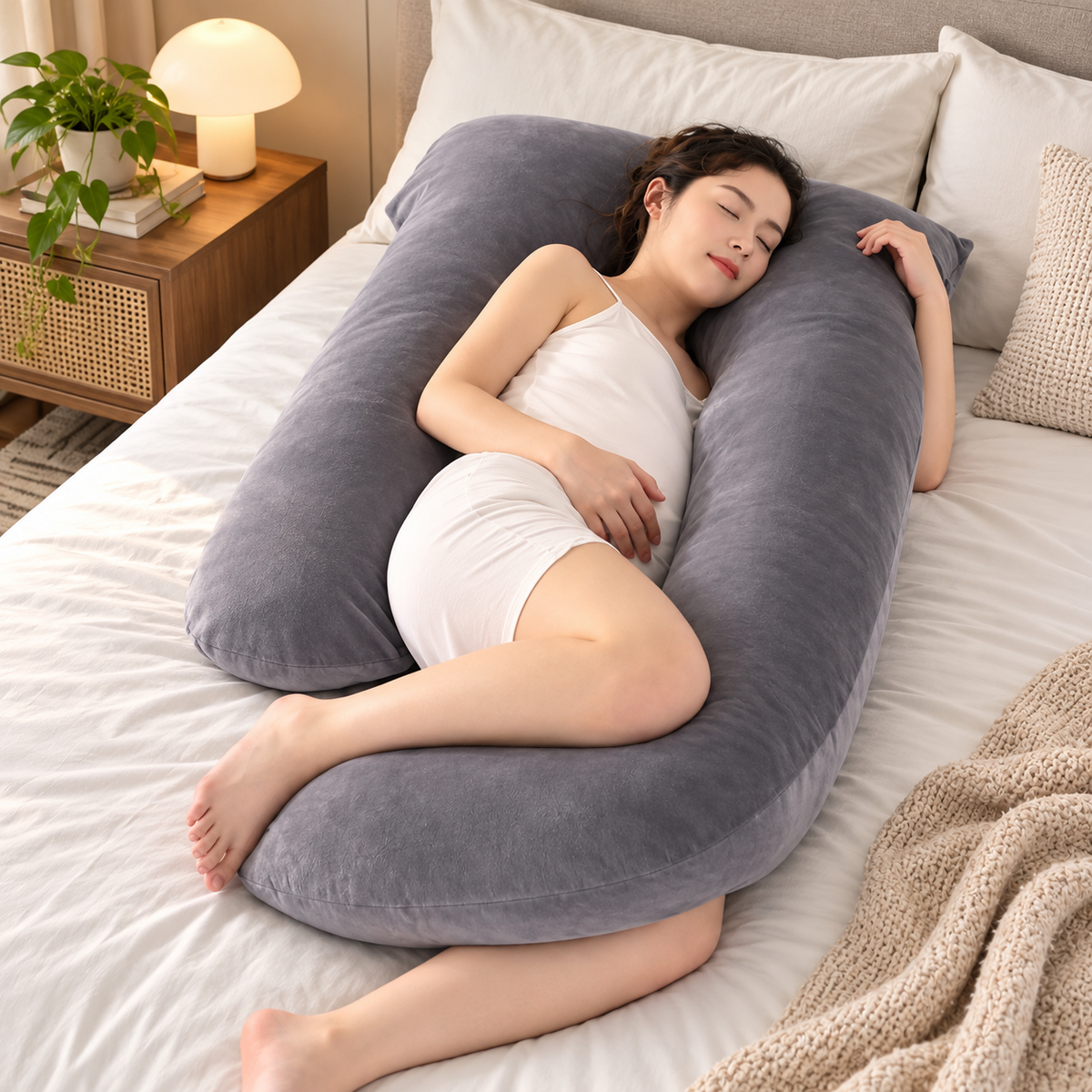 Pregnancy Pillow Body Pillow U Shape Sleeping Cushion