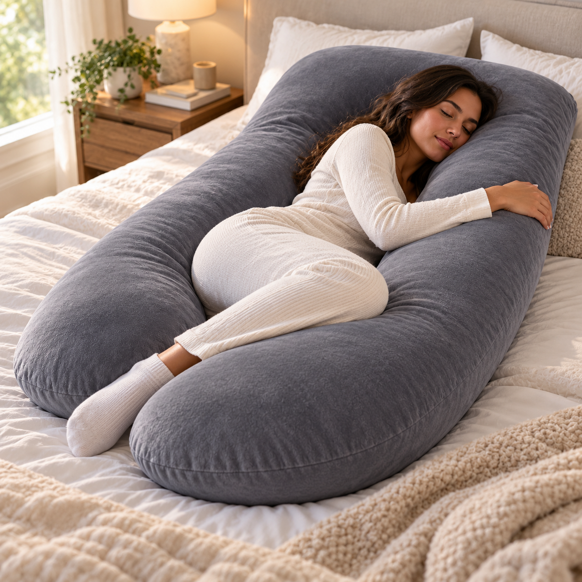 Pregnancy Pillow Body Pillow U Shape Sleeping Cushion