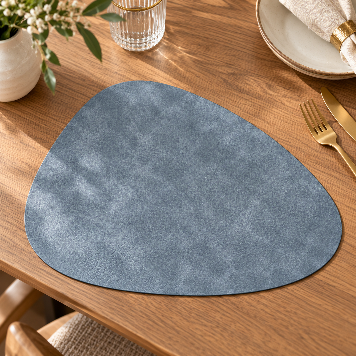 NordicDrop | Double-Sided Faux Leather Placemats | Non-Slip & Heat Resistant