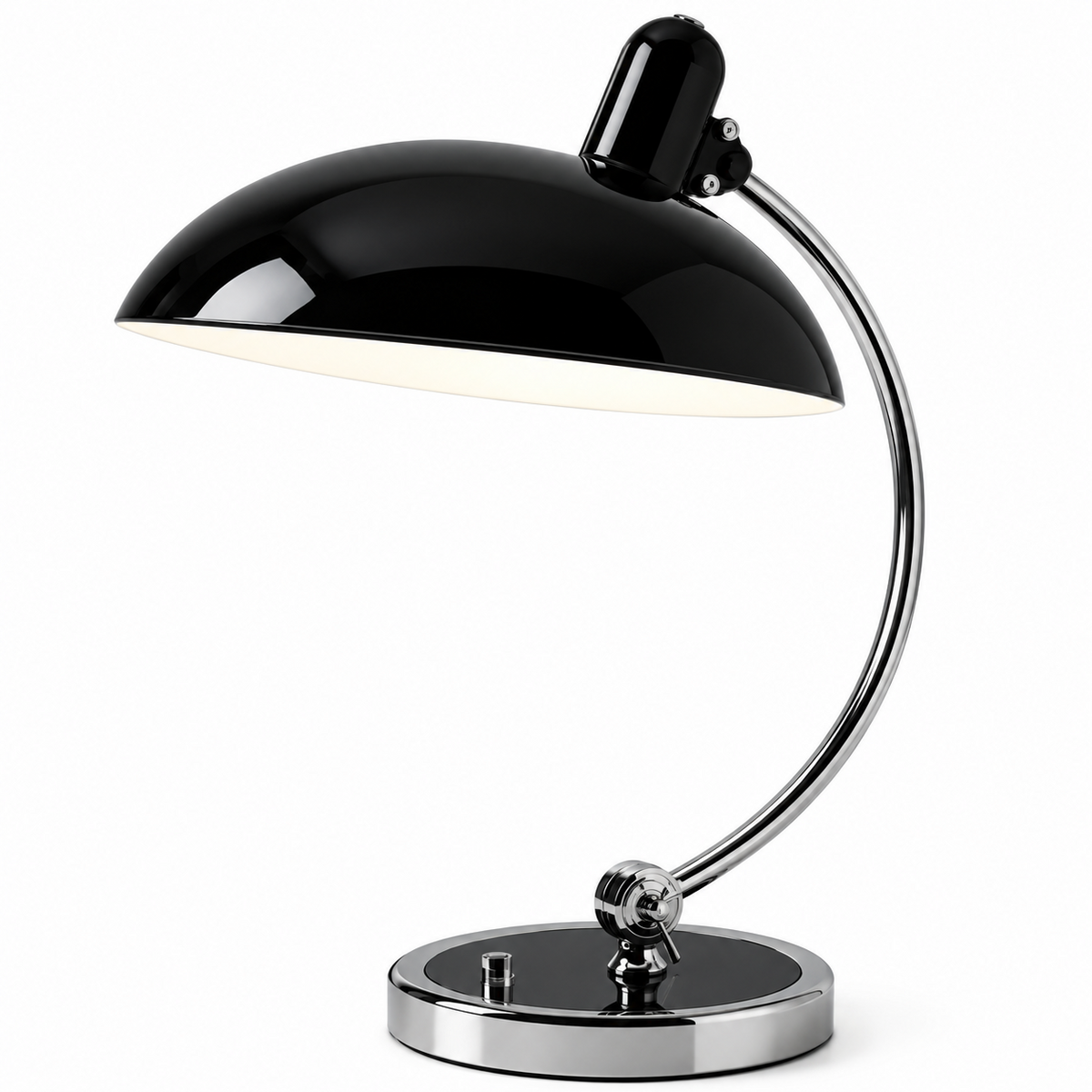 ScandiArc Table Lamp | Bauhaus-Inspired Curved Metal Design