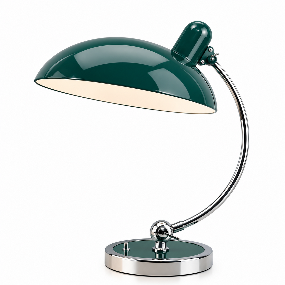 ScandiArc Table Lamp | Bauhaus-Inspired Curved Metal Design
