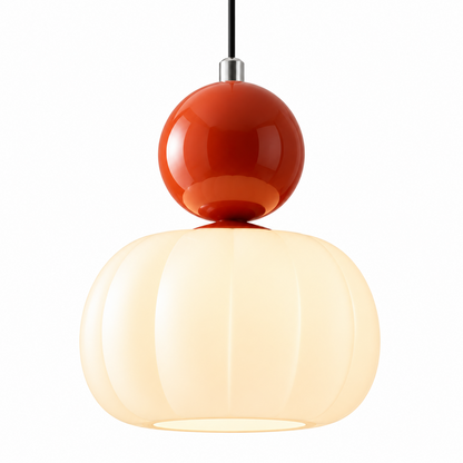 Nordic Pumpkin Pendant Light | Modern LED Ceiling Lamp