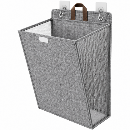 Wallora Foldable Adhesive Laundry Basket | Wall-Mounted Clothes Hamper & Organizer