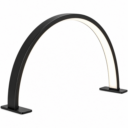 Crescent Moon LED Desk Lamp | Adjustable USB Metal Light