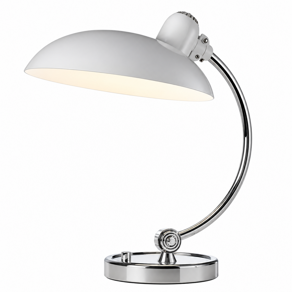 ScandiArc Table Lamp | Bauhaus-Inspired Curved Metal Design