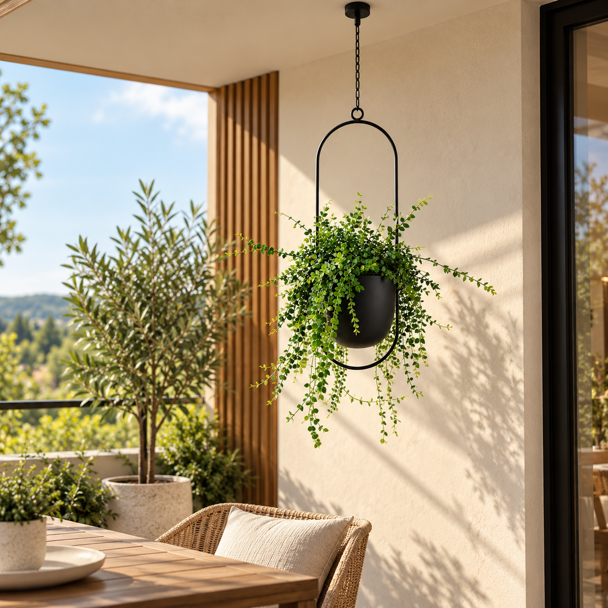 FloraFrame Hanging Planter | Modern Minimalist Iron Design