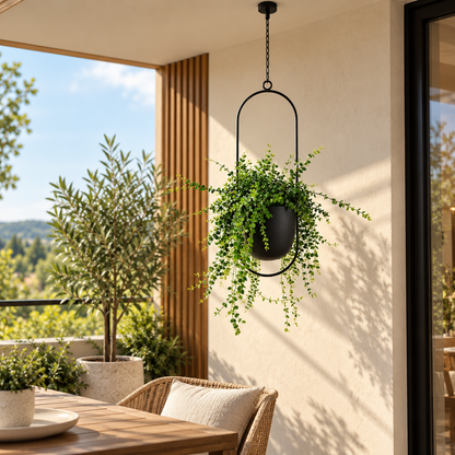 FloraFrame Hanging Planter | Modern Minimalist Iron Design