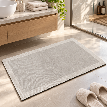Super Absorbent Bath Mat | Quick-Dry Non-Slip Bathroom Floor Mat