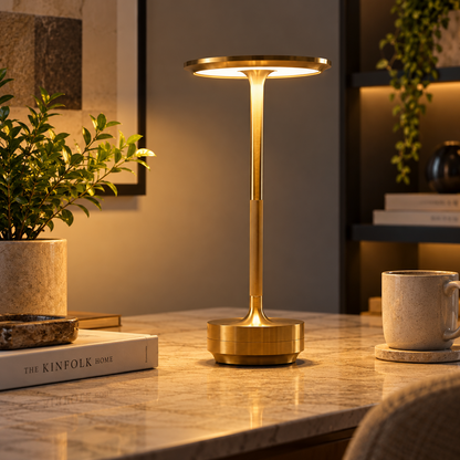 USB Dimmable Dish LED Table Lamp