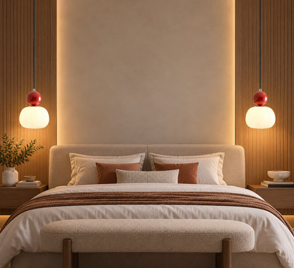 Nordic Pumpkin Pendant Light | Modern LED Ceiling Lamp